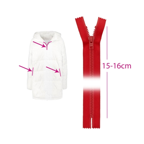 Alt kinnised plast-hammaslukud, traktorlukud, 6 mm hammastik, 15 cm-16 cm