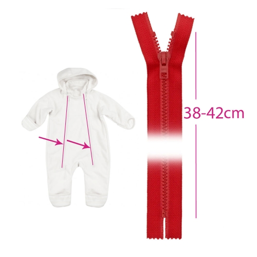 Muovihammasvetoketjut, umpivetoketjut, kiintoketjut, 6mm, 38 cm-42 cm