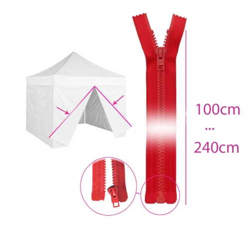 Alt avatav plast-hammaslukk, traktorlukk, 6 mm, 100 -240 cm