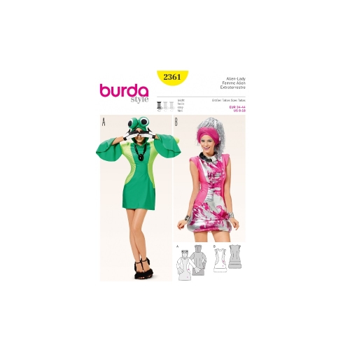 Tulnukakleidi lõiked suurustele 34-44 Burda 2361
