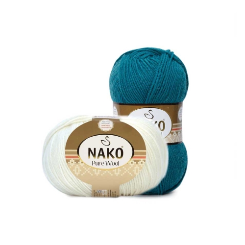 Täisvillane lõng Pure Wool, Nako, 100g = ca 220 m