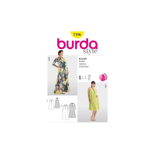 Kleit suurustele nr. 34-46, Burda Style Nr. 7106