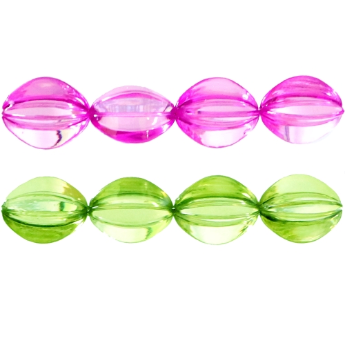 Ovaalne tahuline kristall 25 x 15mm