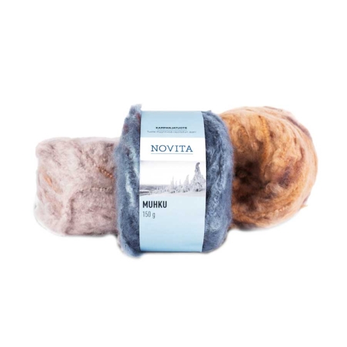 Pehme mitmetooniline lõng Muhku, Novita,150 g = u. 105 m
