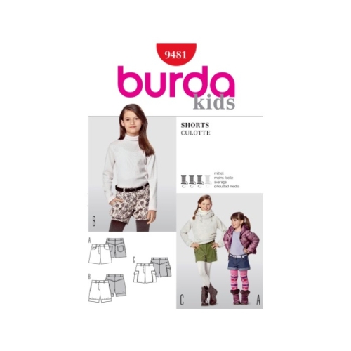 Kaavat lapset 104-164 cm, Burda Style Nr. 9481
