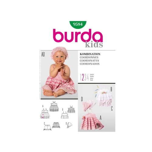 Lõiked lastele pikkusega 68-98 cm, Burda Nr. 9584