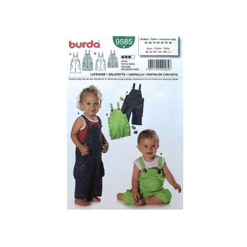 Lõiked lastele pikkusega 62-98 cm, Burda Nr. 9585