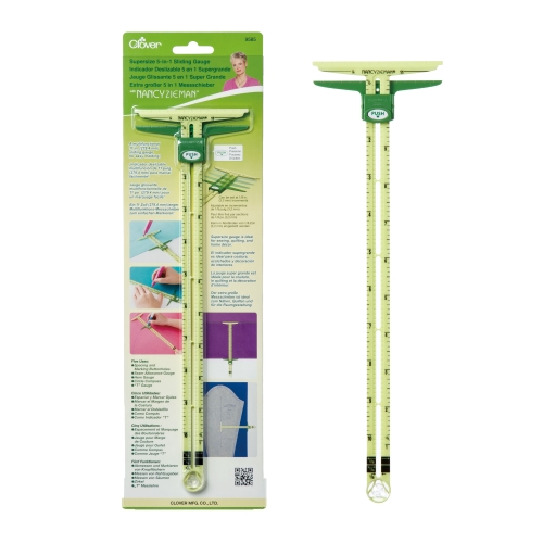 Tollmõõdustikus pikk viis-ühes abijoonlaud, 11" (~28 cm), Clover 9585