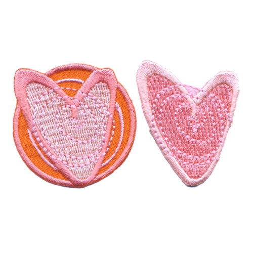 Triigitav aplikatsioon, ø 4,0 cm x2, AH68 