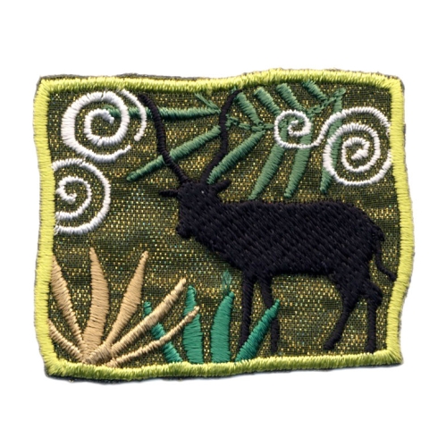 Embroidered Iron-On Patch, 5,3 x 4,3 cm, MA9
