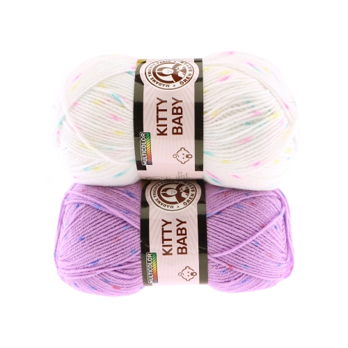Pehme akrüüllõng Kitty Baby, Madame Tricote, 100 g = 300 m
