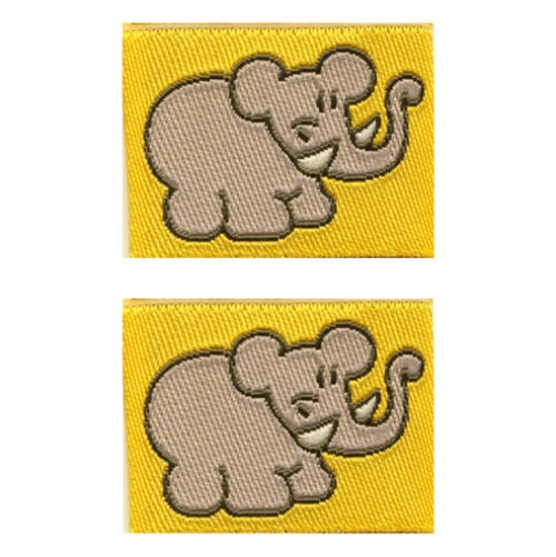 Аппликация клеевая, вышивка текстильная, Термоаппликация, 3,5 x 2,5 cm x2, AJ92