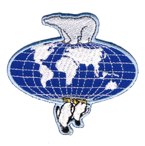 Embroidered Iron-On Patch, 7,5 x 7,0 cm, BA68 