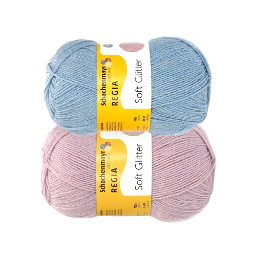 Sätendusega sokilõng Soft Glitter, Regia, 100 g = ca 420 m 