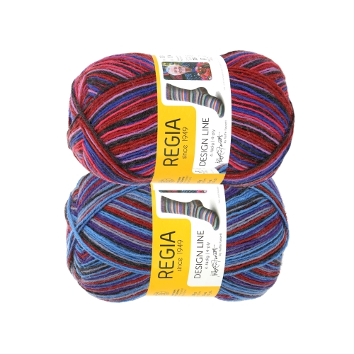 Sokilõng Regia 4-fädig Color, Kaffe Fassett, 100g, Schachenmayr, 100 g = ca 420 m 