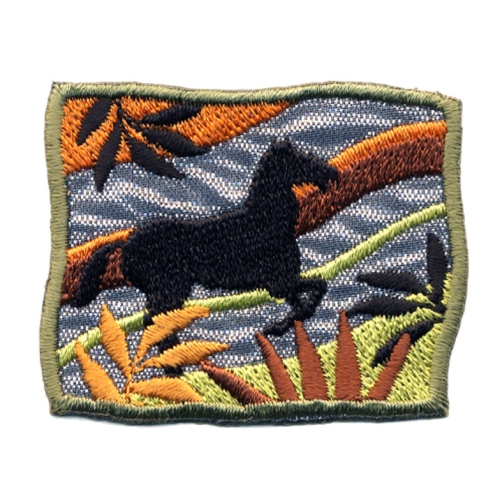 Аппликация клеевая, вышивка текстильная, Термоаппликация, 5,5 x 4,5 cm, HO3
