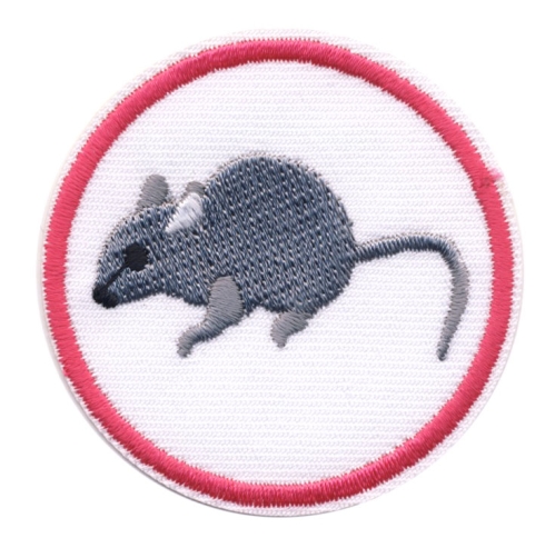 Silitettäva kangasmerkki, paikka, ø5,0 cm, BG63