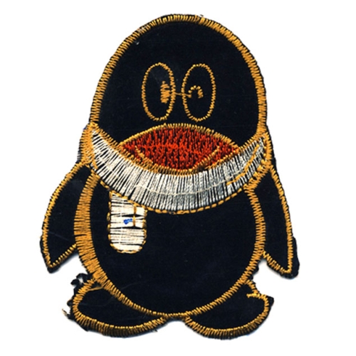 Silitettäva kangasmerkki, 9,0 x 7,5 cm; 11,0 x 9,5 cm