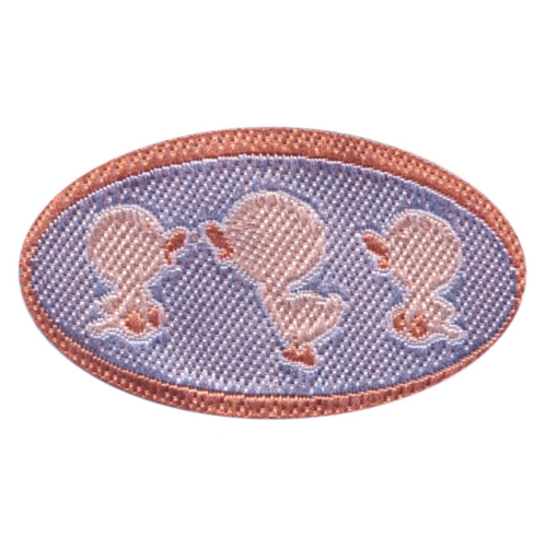 Silitettäva kangasmerkki, 4,5 x 2,5 cm, AN92 