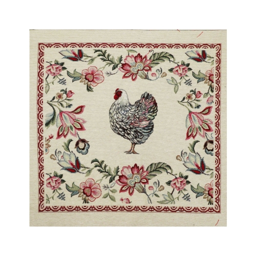 Gobeläänkangas kupongina, 45 cm x 45 cm, Rooster