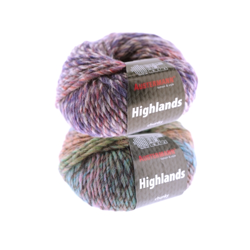Alpakavilla sisaldav lõng Highlands Chunky, Austermann (Saksamaa)