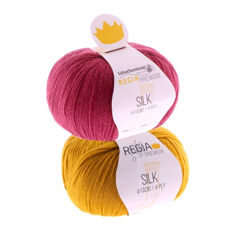 Siidisisaldusega sokilõng Regia Premium Silk 4-fädig, Schachenmayr, 100 g = 400 m