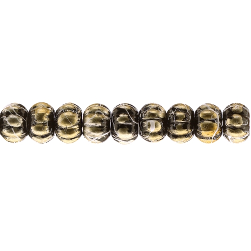 Ümarad lapikud reljeefse mustriga maalingutega plastikhelmed 12 x 8mm