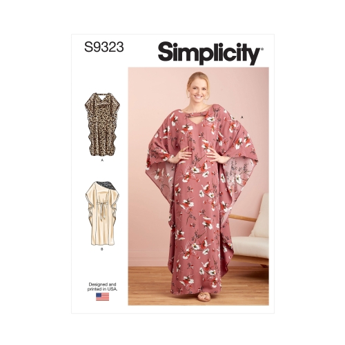Simplicity lõiked S9323 Naiste kaftanid, A (XS-S-M-L-XL) 