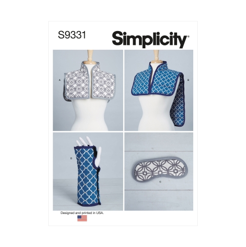 Simplicity lõiked S9331 Hõlmikõlasall, mask ja randmepael 
