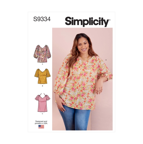 Simplicity lõiked S9334 naiste topid kahes pikkuses