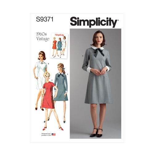 Simplicity lõiked S9371 naiste kleit krae, manseti ja varruka variatsioonidega