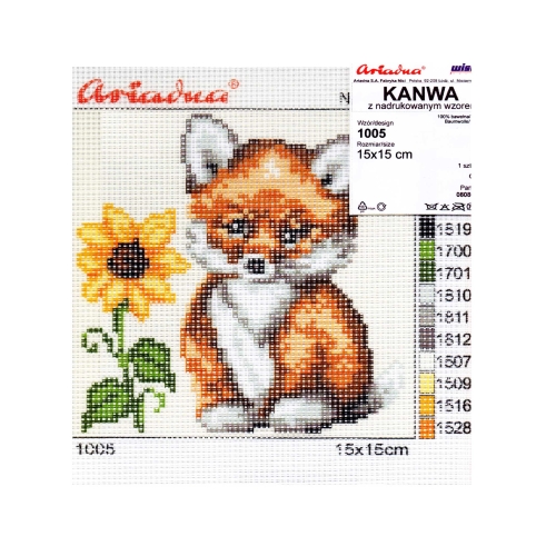 Tikkimiskangas eelprinditud mustriga, 1005