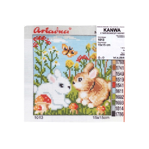 Tikkimiskangas eelprinditud mustriga, 1013