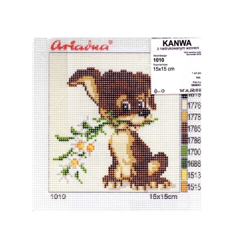 Tikkimiskangas eelprinditud mustriga, 1010