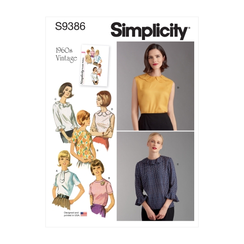 Simplicity lõiked S9386 Neidude Pluuside komplekt 
