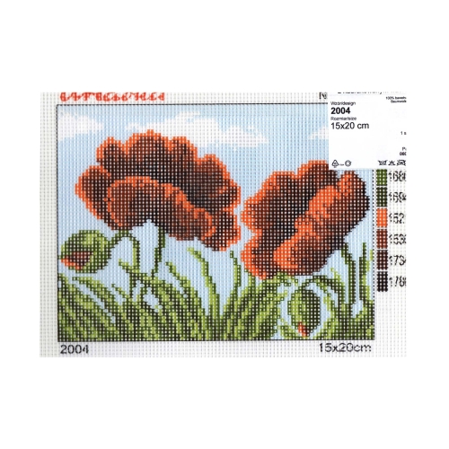 Tikkimiskangas eelprinditud mustriga, 2004