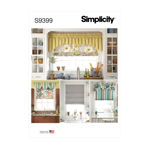 Simplicity lõiked S9399 Roman Shades and Valances