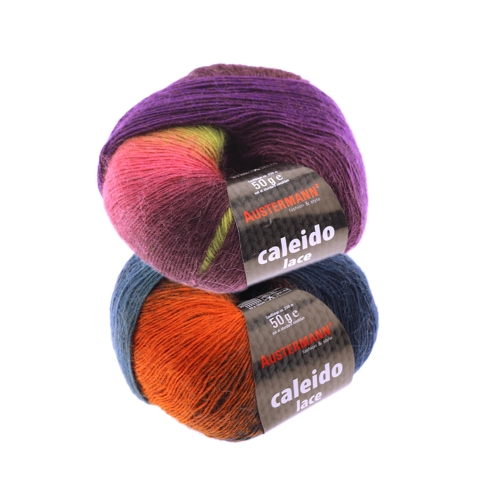 Alpakavillaga lõng Caleido Lace, Austermann