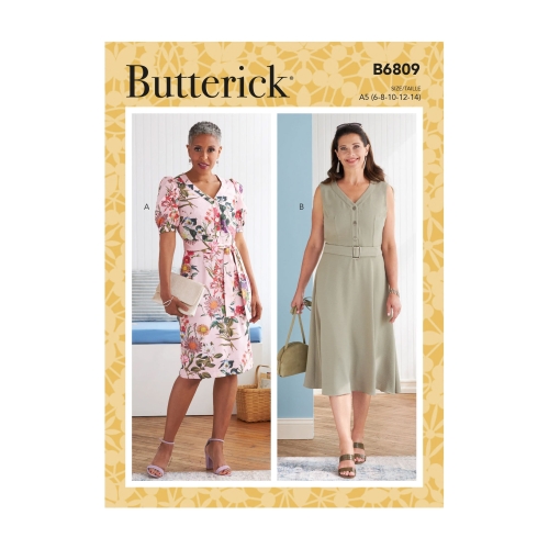 Lõiked: Kleit, seelik ja vöö, Butterick, B6809