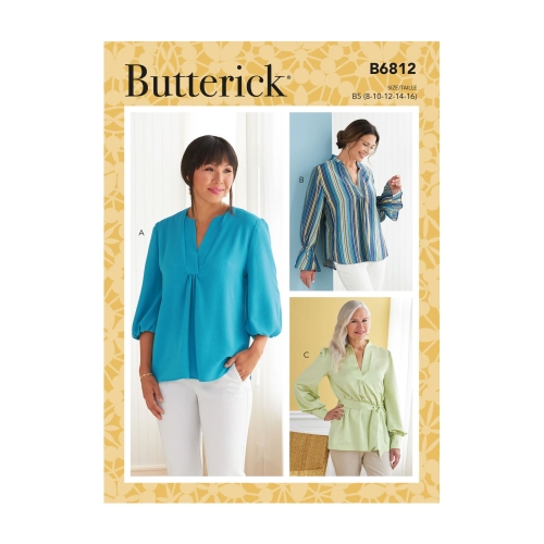 Lõiked: Naiste topp, tuunika &amp; lühike seelik, Butterick, B6812