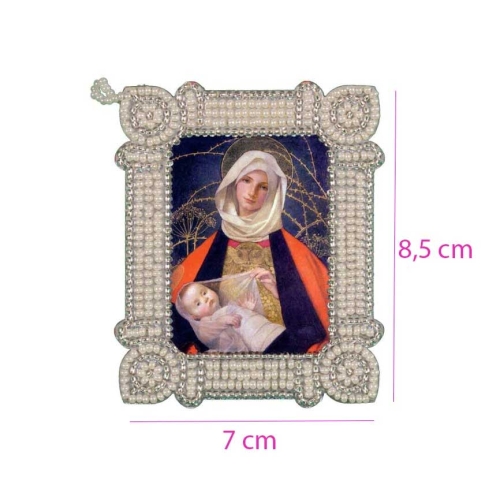 Kahepoolse miniatuurse ripatsi pärltikandi komplekt, Nova Sloboda, PB4457