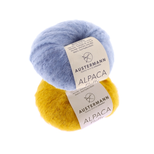 Alpakavilla sisaldav lõng Alpaca Fluffy, Austermann