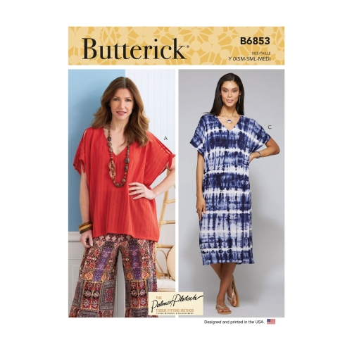 Lõiked: Naiste pullovertuunika &amp; kleidid, Butterick, B6853