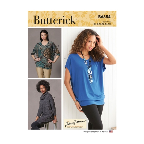 Ompelukaava: Misses' Tops &amp; Tunic, Butterick, B6854