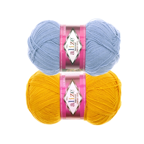 Пряжа для вязания носков Wool Superwash 100, Alize, 100 g = 420 m