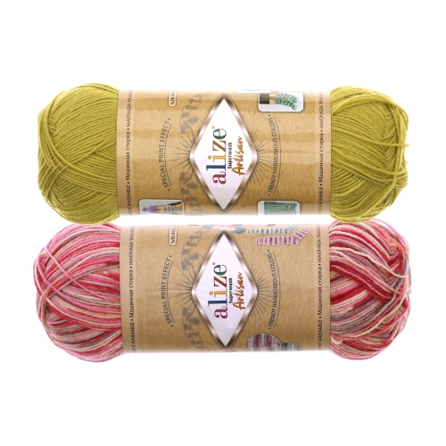 Пряжа для вязания носков Artisan Superwash, Alize, 100 g = ca 420 m 