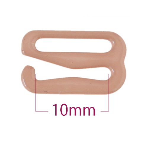 Metallinen bikini koukku, rintaliivikoukku nauhaan leveydella 10 mm