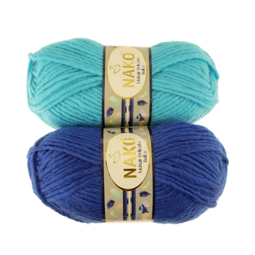 Villasisaldusega lõng Mohair Delicate Bulky, Nako, 100 g = u. 100 m