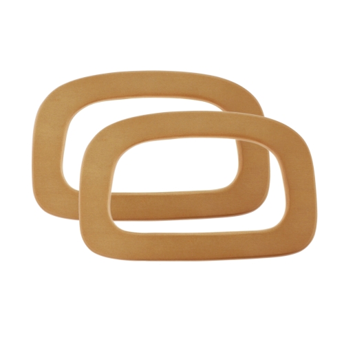 Bag handles, wooden, 10 x 16 cm