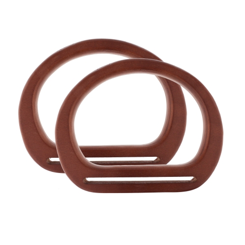 Bag handles, wooden, 13,5 x 17 cm